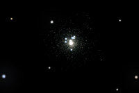 Звездное скопление M15 (Фото: Дмитрий Елисеев, Скриншот программы Stellarium)
