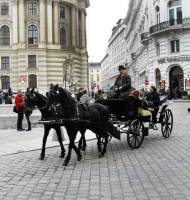 Конный экипаж в центре Вены (Фото: В. Рогоза, архив автора)