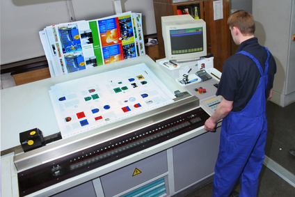 Different printed machines and polygraphic equipment